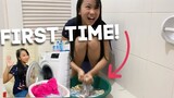 WASHING MY CLOTHES + COOKING ADOBO!!! | Lady Pipay