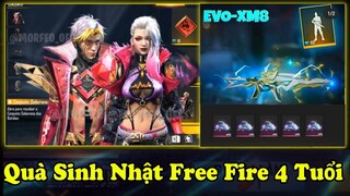 [Free Fire] Review Quà Sinh Nhật FF 4 Tuổi Miễn Phí, Ra Mắt Skin Nắm Đấm Mới Cập Nhật OB29