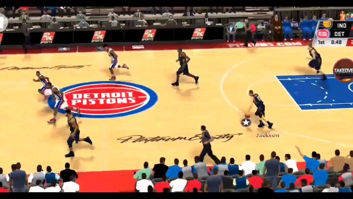 NBA 2K20 Playoffs All Time Pistons vs All Time Pacers Game 2