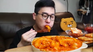 Sốt hoa hồng Tteokbokki MUKBANG #asmr #mukbang