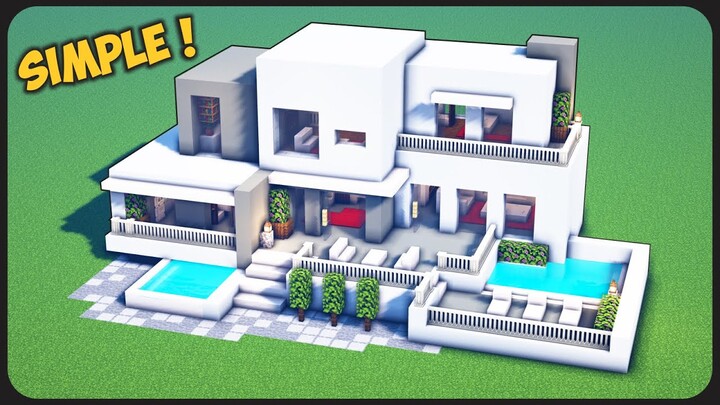 Cara Membuat Rumah Modern Sultan ! || Minecraft Modern Pt.98