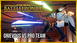 Battlefront 2 | Grievous Fights A PRO Team | Star Wars Battlefront 2 Gameplay Galactic Assault