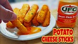 how to cook " Potato cheese sticks ", you don't need to buy snacks outside.