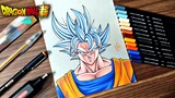 Speed Drawing Goku Ultra Instinct  [Dragon Ball Super mangá]