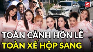 Toàn cảnh lễ rước dâu của Minh Hằng: Chú rể trèo thang hôn cô dâu cực ngọt