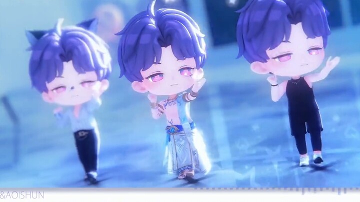 [MMD · AI Qi Yu's cover dance] 🐟Love cycle🐟Happy 520 Miss Bodyguard~