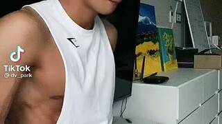 David Park office Abs workout