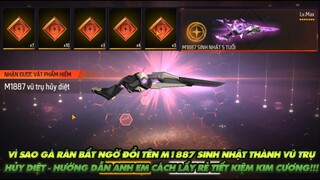 Free Fire| Gà rán đổi tên M1887 nâng cấp sinh nhật thành vũ trụ hủy diệt có gì khác? - Cách lấy rẻ