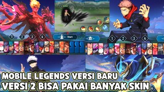 MLBB VERSI 2 TERBARU ! BISA PAKE BANYAK SKIN, KALIAN PASTI KAGET & HARUS LIAT CUY