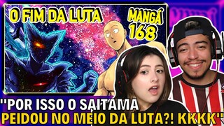 VENCENDO A LUTA COM ZERO SOCOS -  ONE PUNCH MAN MANGÁ 168 / 213 REACT