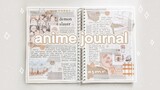 journal with me 20 | demon slayer anime journal spread | real time asmr 🦋