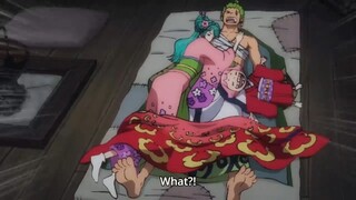 Zoro sleep with Komurasaki🫠. Tadai..ehhhhh