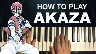 Demon Slayer Movie - Akaza Theme (Piano Tutorial Lesson) (Audio Fixed)