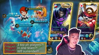 Yuzuke Junie And Woopi in One Team!!| Enemy Auto Surrender?!| MLBB