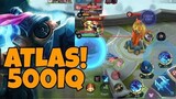 ATLAS GAMEPLAY | 500 IQ | MOBILE LEGENDS | CLUMSYJ