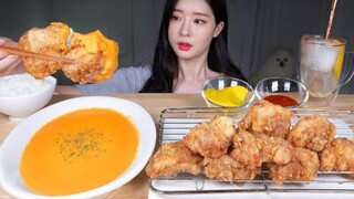 [Mukbang TV] - Cà ri bơ siêu đơn giản & Thịt gà chiên | ASRM