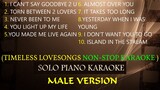 TIMELESS LOVESONGS NON-STOP KARAOKE ( MALE VERSION ) (COVER_CY)
