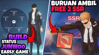 Buruan Ambil 2 Gratis SSR - Best BUILD Status Sung Jinwoo Earlygame | Solo Leveling Arise