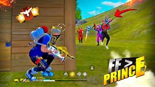 FREEFIRE 🔥" FF PRINCE " 🤯 Solo vs Squad Mp40 + M249-X 🎯 21 Kills Total - Garena free fire #freefire