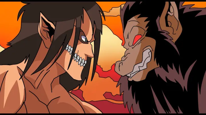 Goku vs. Eren Yeager RAP BATTLE! (Attack on titan vs Dragon Ball Rap)
