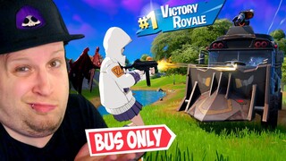 Can You Win Fortnite With ONLY BATTLE BUS Challenge