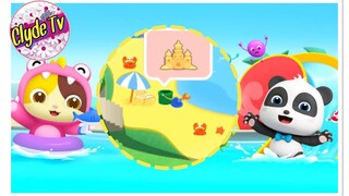 βαβy Panda | Going to the beach | ☀🏝🍨🍧summer making sand castle