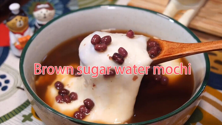 【Food】Make chewy mochi in red bean soup in 5 minutes.