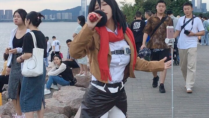 When I cosplayed Mikasa singing the final episode of "Attack on Titan", I couldn't hold back my tear