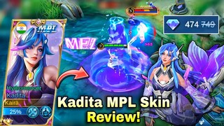 REVIEW KADITA MPL SKIN!🌊ONLY 475💎NEW SKIN HYDROMANCER💧💙