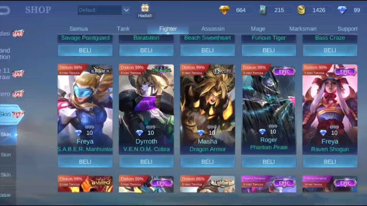 Dapat Skin Murah Dari Moonton Langsung Riview