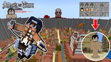bqThanh Khám Phá Và Trở Thành Thợ Săn Titan ở Thành Phố Attack On Titan Có Thật Trong Minecraft