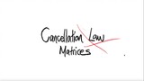 Cancellation Law ❌ Matrices