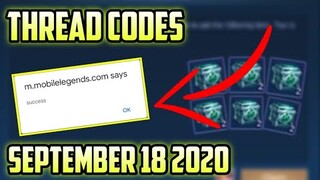 THREAD CODES/SEPTEMBER 18 2020