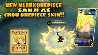 New Chou skin!! MLBBXONEPIECE Sanji as Chou!!