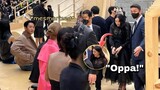 Jisoo waved and called Jung Haein "Oppa" in Dior Fashion Show | Haesoo Interactions | Dior 2022