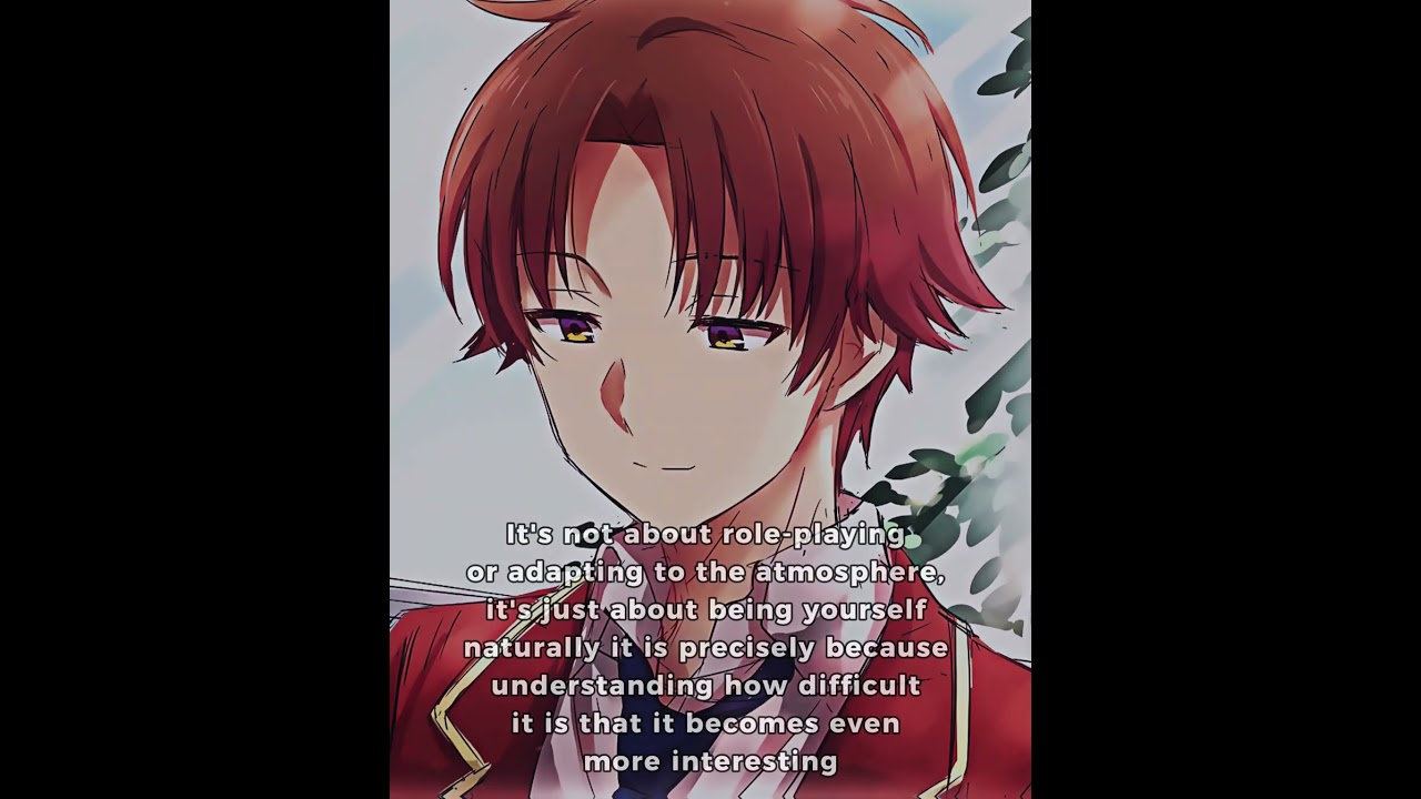 Kiyotaka Ayanokouji, anime, classroom of the elite, quotes, HD