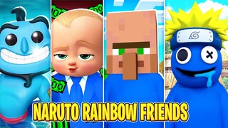 Rainbow Friends NARUTO nas Backrooms do Roblox 😁