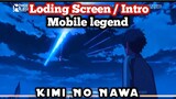 Loding screen mobile legend x kimi No Nawa
