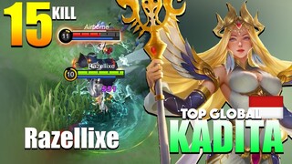 Never Underestimate Kadita's Ultimate! Instant Erased | Razellixe Top Global Kadita Gameplay ~ MLBB