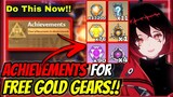 Tower of Fantasy BEST ACHIEVEMENT REWARDS!!? FREE GOLD GEARS AND MORE!!