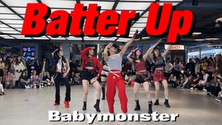 齐到发疯！这才是Batter Up打歌舞台吧｜全网最还原Babymonster出道曲路演翻跳｜竟然是和MV一样的布景！