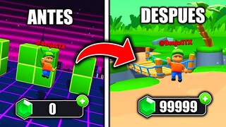 POR CADA SALTO QUE DOY REGALO GEMAS EN STUMBLE GUYS! 😱 reto *99% imposible*