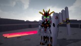 Mimicking RX-93 vGundam in Minecraft