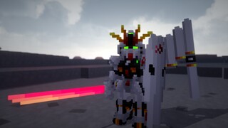 [Game]Membuat vGundam di Minecraft? Menampilkan RX-93 vGundam!!