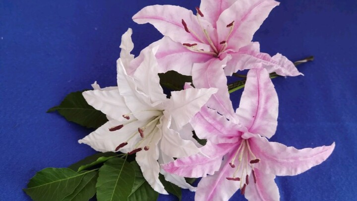 Cách làm hoa loa kèn bằng giấy vệ sinh vừa đơn giản lại đẹp mắt, hoa hình con nai, hành lá, lá không