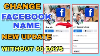 PAANO PALITAN ANG FACEBOOK NAME KAHIT WALA PANG 60 DAYS | NEW UPDATE | JOVTV