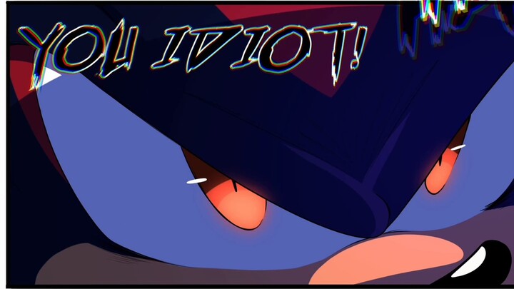 Sonic comic Dark Sonic VS Shadow (STH Comic), Dark Sonic and Shadow are fighting again