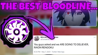 [CODE] *BEST GOD BLOODLINE* NEW RAION RENGOKU UPDATE! Shindo Life Roblox RellGames