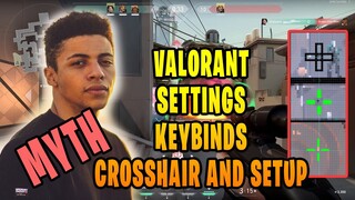 TSM Myth Valorant Settings Sensitivity Keybinds Crosshair and Setup [Updated Dec 2020]