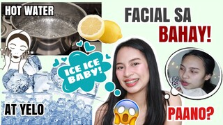 CLOGGED PORES NO MORE! YELO AT PINAKULONG TUBIG NA MAY LEMON | DO IT YOURSELF FACIAL AT HOME